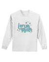 TooLoud Lorem Ipsum Adult Long Sleeve Shirt-Long Sleeve Shirt-TooLoud-White-Small-Davson Sales