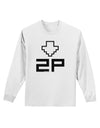 Player Two Selection Icon Adult Long Sleeve Shirt-Long Sleeve Shirt-TooLoud-White-Small-Davson Sales