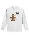 Not My Gumdrop Buttons Gingerbread Man Christmas Adult Long Sleeve Shirt-Long Sleeve Shirt-TooLoud-White-Small-Davson Sales