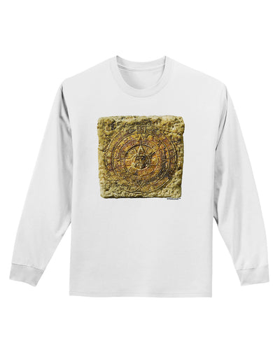 Stone Carving Sepia Adult Long Sleeve Shirt-Long Sleeve Shirt-TooLoud-White-Small-Davson Sales