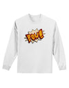 Onomatopoeia POW Adult Long Sleeve Shirt-Long Sleeve Shirt-TooLoud-White-Small-Davson Sales