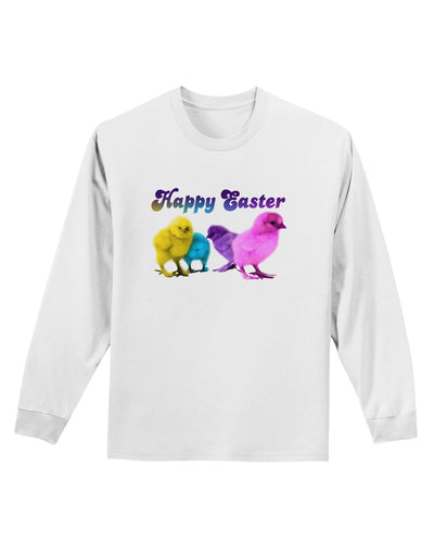 Happy Easter Peepers Adult Long Sleeve Shirt-Long Sleeve Shirt-TooLoud-White-Small-Davson Sales