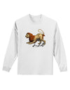 Leo Color Illustration Adult Long Sleeve Shirt-Long Sleeve Shirt-TooLoud-White-Small-Davson Sales