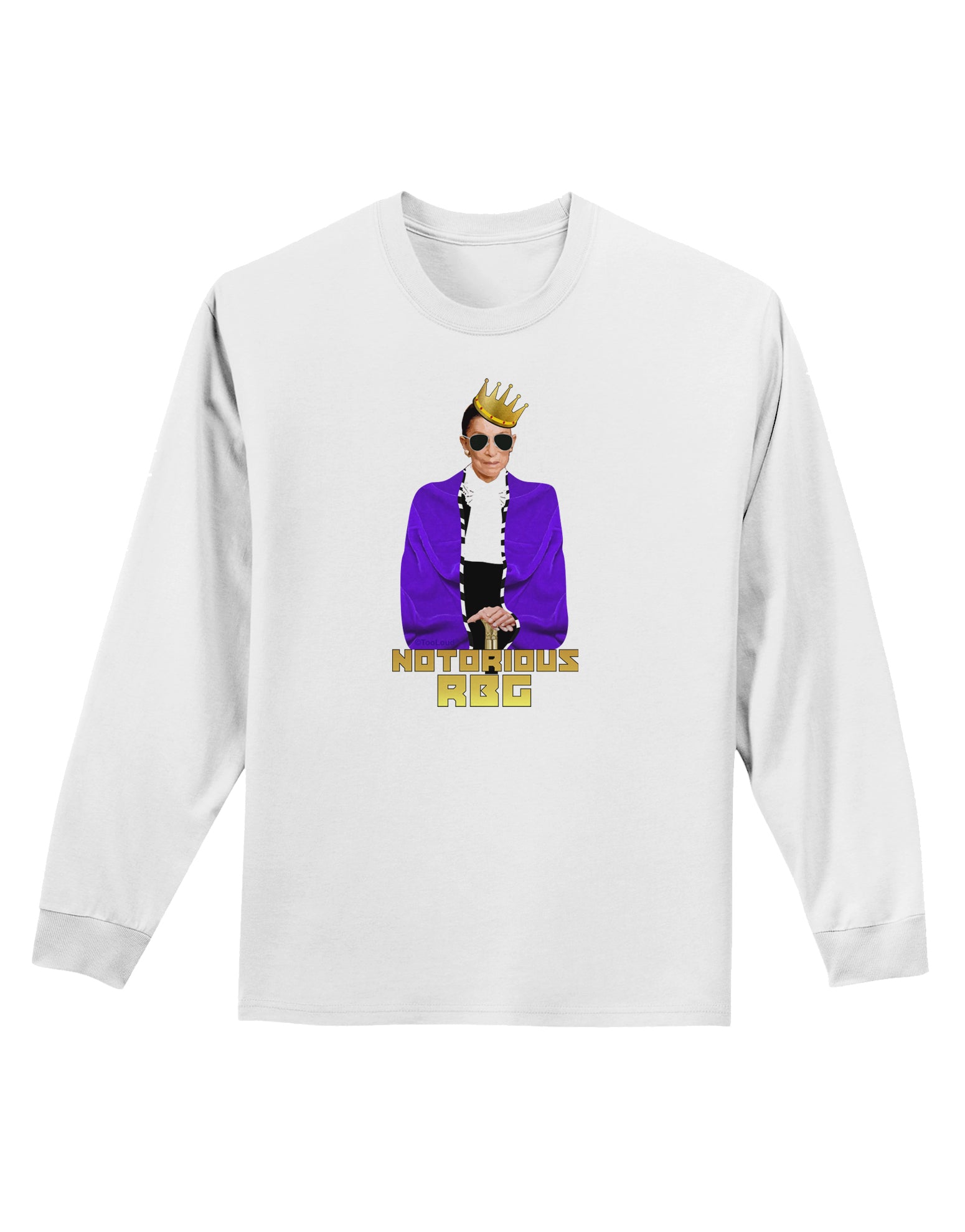 Notorious RBG Adult Long Sleeve Shirt by TooLoud-TooLoud-White-Small-Davson Sales