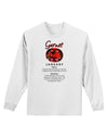 Birthstone Garnet Adult Long Sleeve Shirt-Long Sleeve Shirt-TooLoud-White-Small-Davson Sales