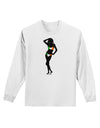 Irish Flag Bikini Shadow Adult Long Sleeve Shirt by TooLoud-Long Sleeve Shirt-TooLoud-White-Small-Davson Sales