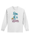 Son of a Queen - Matching Mom and Son Design Adult Long Sleeve Shirt by TooLoud-Long Sleeve Shirt-TooLoud-White-Small-Davson Sales