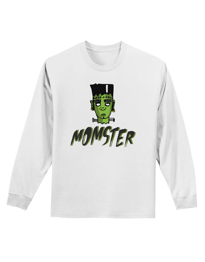 Momster Frankenstein Adult Long Sleeve Shirt-Long Sleeve Shirt-TooLoud-White-Small-Davson Sales