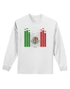 Mexican Flag Levels - Cinco De Mayo Adult Long Sleeve Shirt-Long Sleeve Shirt-TooLoud-White-Small-Davson Sales