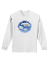 Blue Sky Puffy Clouds Adult Long Sleeve Shirt-Long Sleeve Shirt-TooLoud-White-Small-Davson Sales