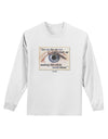 Eye For An Eye Gandhi Adult Long Sleeve Shirt by TooLoud-Long Sleeve Shirt-TooLoud-White-Small-Davson Sales