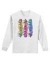 Magic Feathers Adult Long Sleeve Shirt-Long Sleeve Shirt-TooLoud-White-Small-Davson Sales