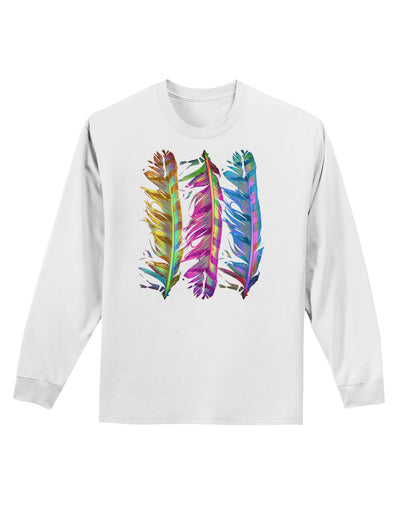 Magic Feathers Adult Long Sleeve Shirt-Long Sleeve Shirt-TooLoud-White-Small-Davson Sales