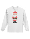 Cute Santa Claus Christmas Adult Long Sleeve Shirt-Long Sleeve Shirt-TooLoud-White-Small-Davson Sales