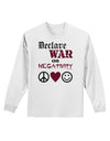 Declare War on Negativity Adult Long Sleeve Shirt by-Long Sleeve Shirt-TooLoud-White-Small-Davson Sales