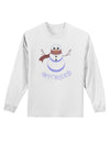 Snowman - Happy Holidays Adult Long Sleeve Shirt-Long Sleeve Shirt-TooLoud-White-Small-Davson Sales