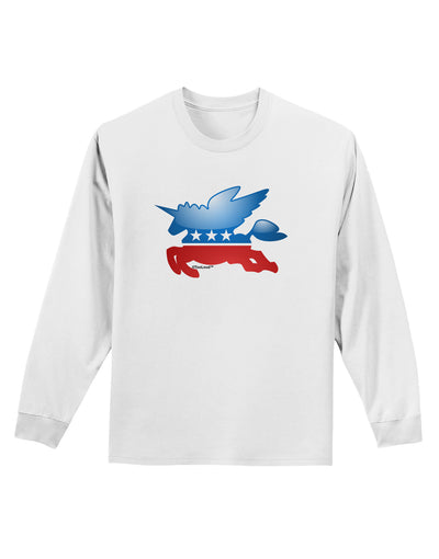 Unicorn Political Symbol Adult Long Sleeve Shirt-Long Sleeve Shirt-TooLoud-White-Small-Davson Sales