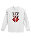 No Bae For Valentine's Day Adult Long Sleeve Shirt-Long Sleeve Shirt-TooLoud-White-Small-Davson Sales