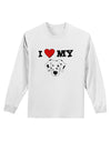 I Heart My - Cute Dalmatian Dog Adult Long Sleeve Shirt by TooLoud-Long Sleeve Shirt-TooLoud-White-Small-Davson Sales