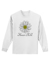 Pretty Daisy - Flower Child Adult Long Sleeve Shirt-Long Sleeve Shirt-TooLoud-White-Small-Davson Sales