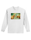 Two Bighorn Rams Watercolor Adult Long Sleeve Shirt-Long Sleeve Shirt-TooLoud-White-Small-Davson Sales