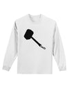 Thors Hammer Nordic Runes Lucky Odin Mjolnir Valhalla Adult Long Sleeve Shirt by TooLoud-TooLoud-White-Small-Davson Sales