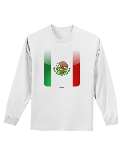 Mexican Flag App Icon Adult Long Sleeve Shirt by TooLoud-Long Sleeve Shirt-TooLoud-White-Small-Davson Sales