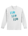 Ho Ho Ho Snowflakes Adult Long Sleeve Shirt-Long Sleeve Shirt-TooLoud-White-Small-Davson Sales