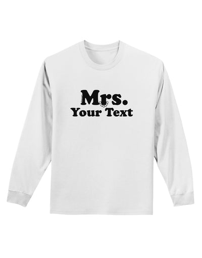 Personalized Mrs Classy Adult Long Sleeve Shirt by TooLoud-Long Sleeve Shirt-TooLoud-White-Small-Davson Sales