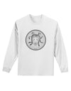 Medusa Head Coin - Greek Mythology Adult Long Sleeve Shirt by TooLoud-Long Sleeve Shirt-TooLoud-White-Small-Davson Sales