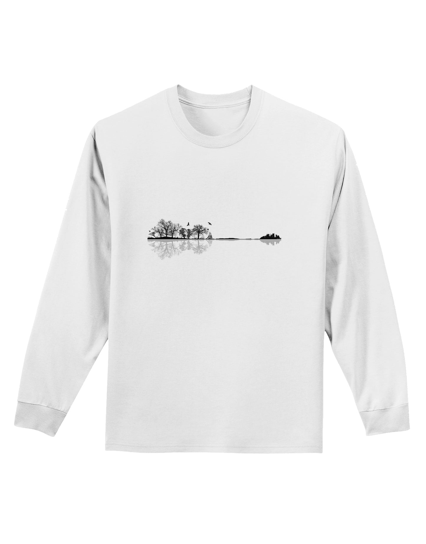 Nature's Harmony Guitar Adult Long Sleeve Shirt by TooLoud-Clothing-TooLoud-White-Small-Davson Sales