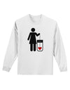 Single and Happy - Single Woman Adult Long Sleeve Shirt by TooLoud-Long Sleeve Shirt-TooLoud-White-Small-Davson Sales