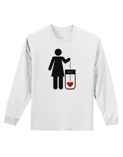 Single and Happy - Single Woman Adult Long Sleeve Shirt by TooLoud-Long Sleeve Shirt-TooLoud-White-Small-Davson Sales