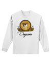 Doge Coins Adult Long Sleeve Shirt-Long Sleeve Shirt-TooLoud-White-Small-Davson Sales