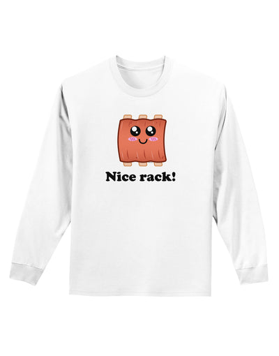 Nice Rack Adult Long Sleeve Shirt-Long Sleeve Shirt-TooLoud-White-Small-Davson Sales