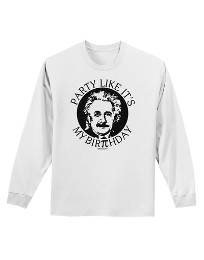 Pi Day - Birthday Design Adult Long Sleeve Shirt by TooLoud-Long Sleeve Shirt-TooLoud-White-Small-Davson Sales