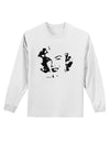 Marilyn Monroe Cutout Design Adult Long Sleeve Shirt by TooLoud-Long Sleeve Shirt-TooLoud-White-Small-Davson Sales