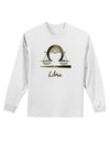 Libra Symbol Adult Long Sleeve Shirt-Long Sleeve Shirt-TooLoud-White-Small-Davson Sales