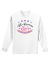 All-American Girl Adult Long Sleeve Shirt-Long Sleeve Shirt-TooLoud-White-Small-Davson Sales