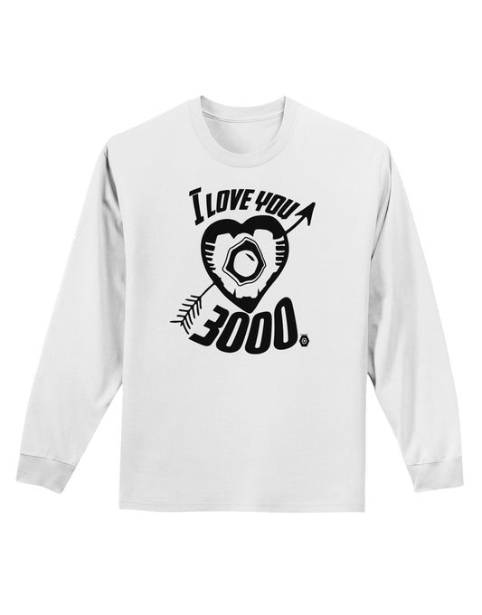 TooLoud I Love You 3000 Adult Long Sleeve Shirt-Long Sleeve Shirt-TooLoud-White-Small-Davson Sales