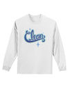 Clean Text Adult Long Sleeve Shirt-Long Sleeve Shirt-TooLoud-White-Small-Davson Sales