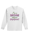 I'm a Mom - What's Your Superpower - Pink Adult Long Sleeve Shirt by TooLoud-Long Sleeve Shirt-TooLoud-White-Small-Davson Sales