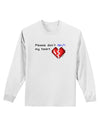 Please Don't Break My Heart Code Adult Long Sleeve Shirt-Long Sleeve Shirt-TooLoud-White-Small-Davson Sales