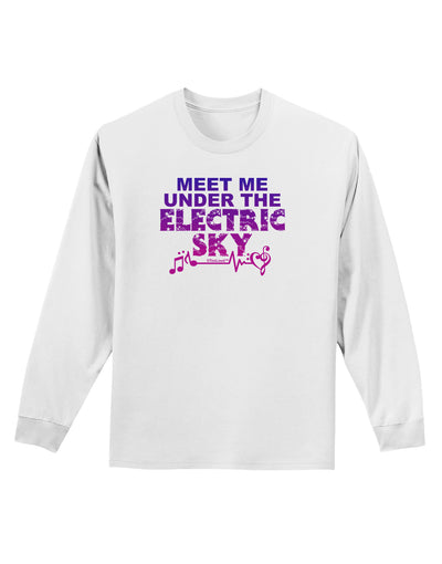 Electric Sky Color Adult Long Sleeve Shirt-Long Sleeve Shirt-TooLoud-White-Small-Davson Sales