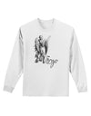 Virgo Illustration Adult Long Sleeve Shirt-Long Sleeve Shirt-TooLoud-White-Small-Davson Sales