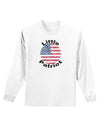 Little Patriot Scribble Adult Long Sleeve Shirt-Long Sleeve Shirt-TooLoud-White-Small-Davson Sales