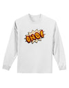 Onomatopoeia One Birthday Adult Long Sleeve Shirt-Long Sleeve Shirt-TooLoud-White-Small-Davson Sales