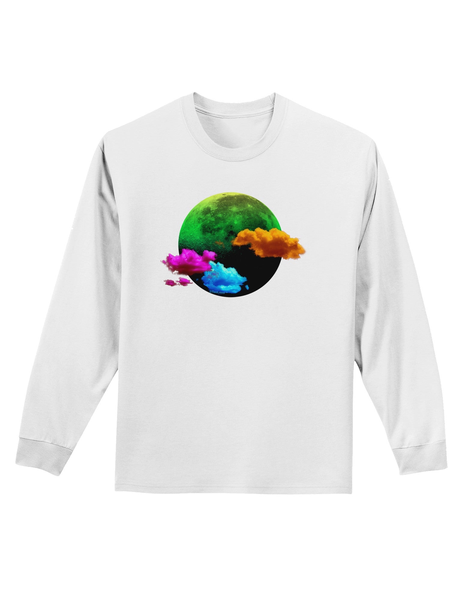 Moon Dream Hallucination Adult Long Sleeve Shirt-Long Sleeve Shirt-TooLoud-White-Small-Davson Sales
