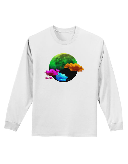 Moon Dream Hallucination Adult Long Sleeve Shirt-Long Sleeve Shirt-TooLoud-White-Small-Davson Sales
