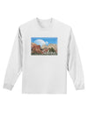 Abstract Sedona Adult Long Sleeve Shirt-Long Sleeve Shirt-TooLoud-White-XXXX-Large-Davson Sales